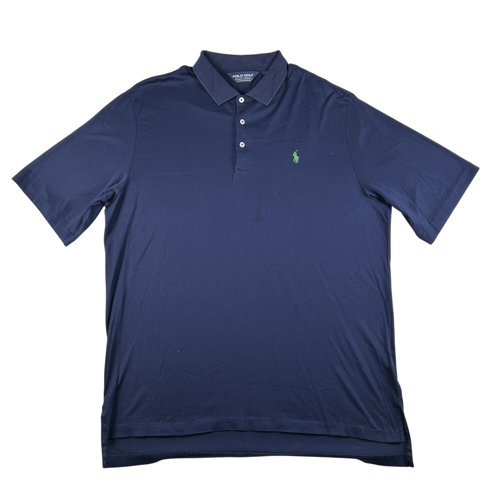 Vintage Polo Golf Ralph Lauren Polo Shirt Mens Large Solid Pima Cotton Pony Logo